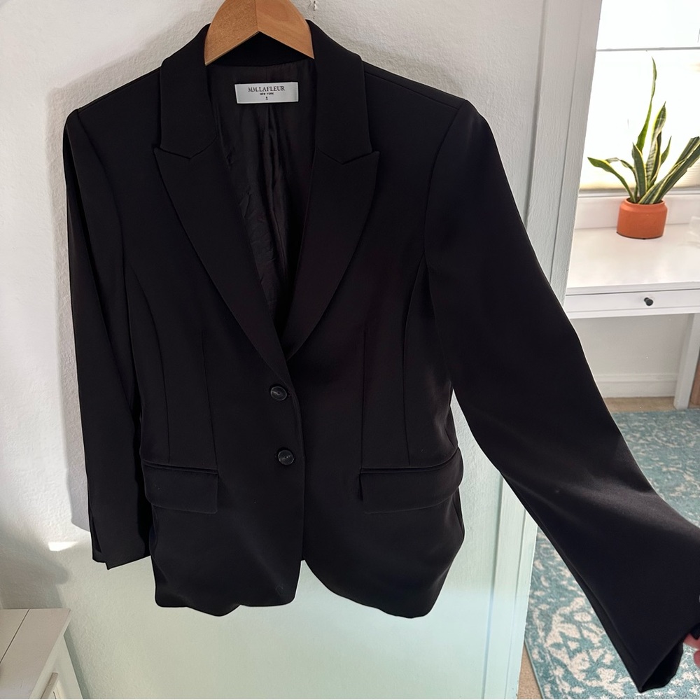 MM LaFleur Black Tailored Blazer Jacket
